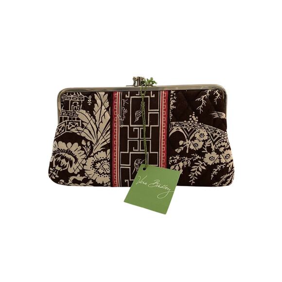 Vera Bradley IMPERIAL TOILE Double Kisslock Wallet Clutch - Picture 1 of 5